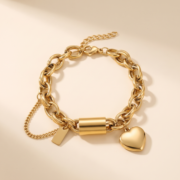 Love Link Gold Bracelet – Albella Jewelry