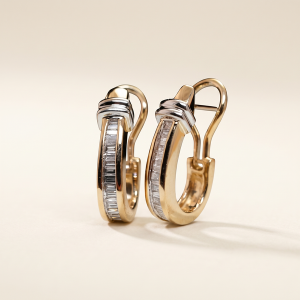 Vintage Gold and Diamond Earrings – Albella Jewelry