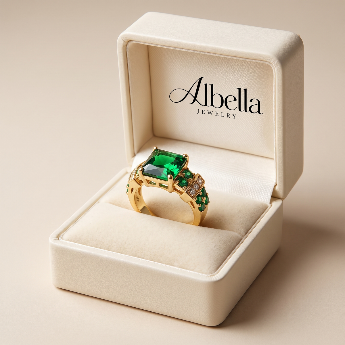 Averine Virdara Ring in Albella Jewelry gift box