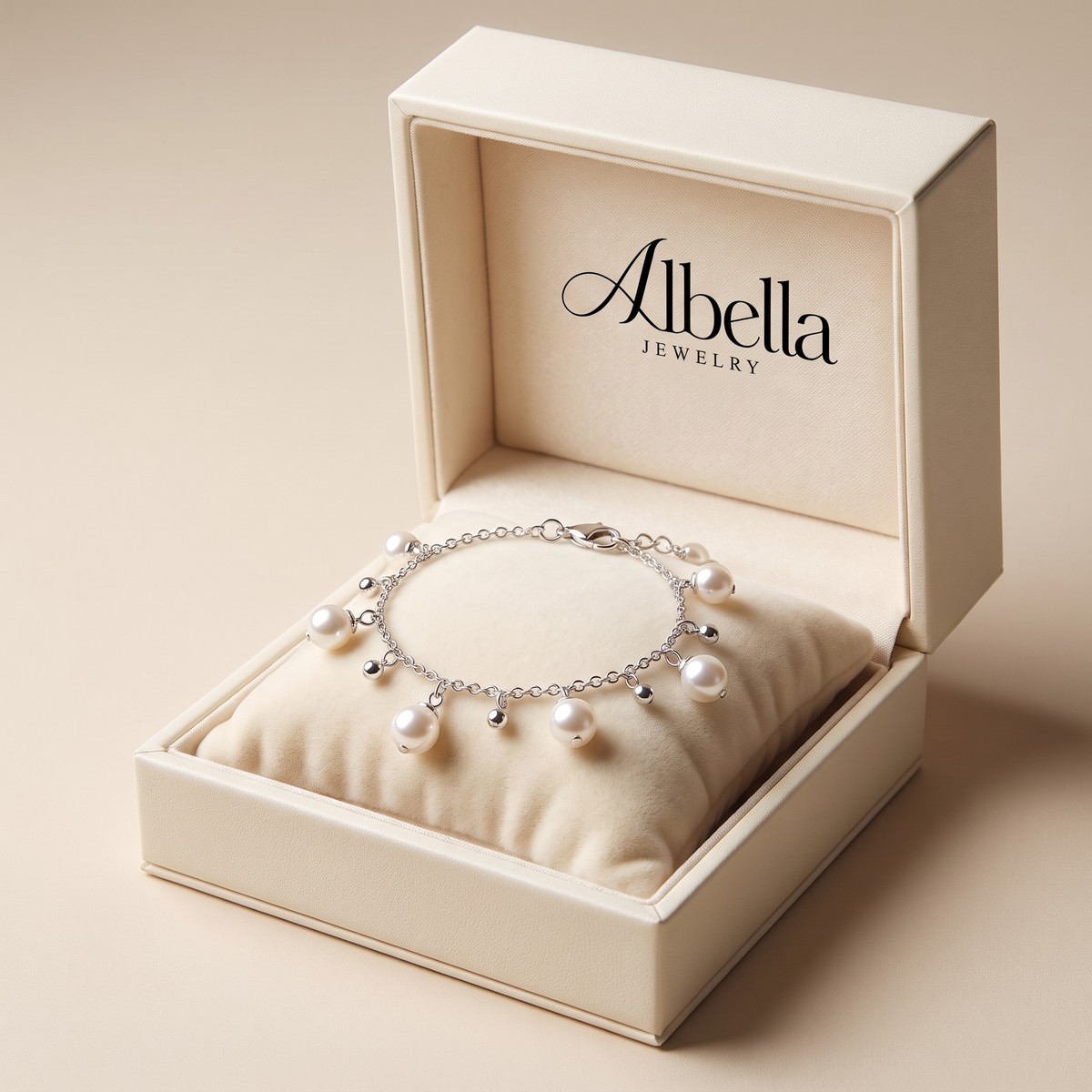 Chic Daisy Bracelet in Albella Jewelry gift box