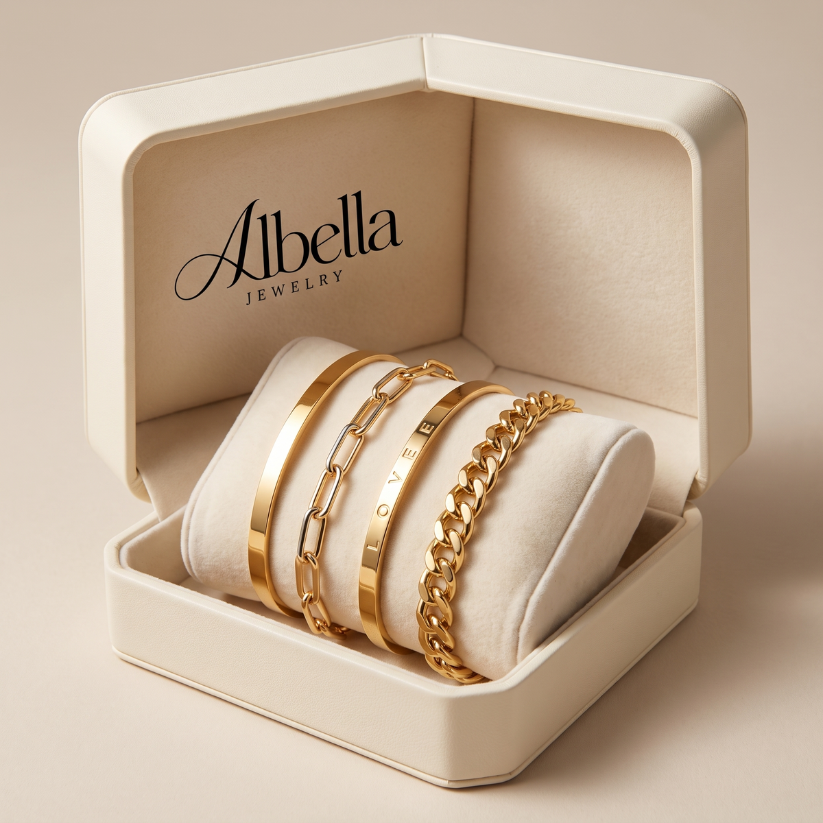 Elan Mercer Bracelet Set in Albella Jewelry gift box