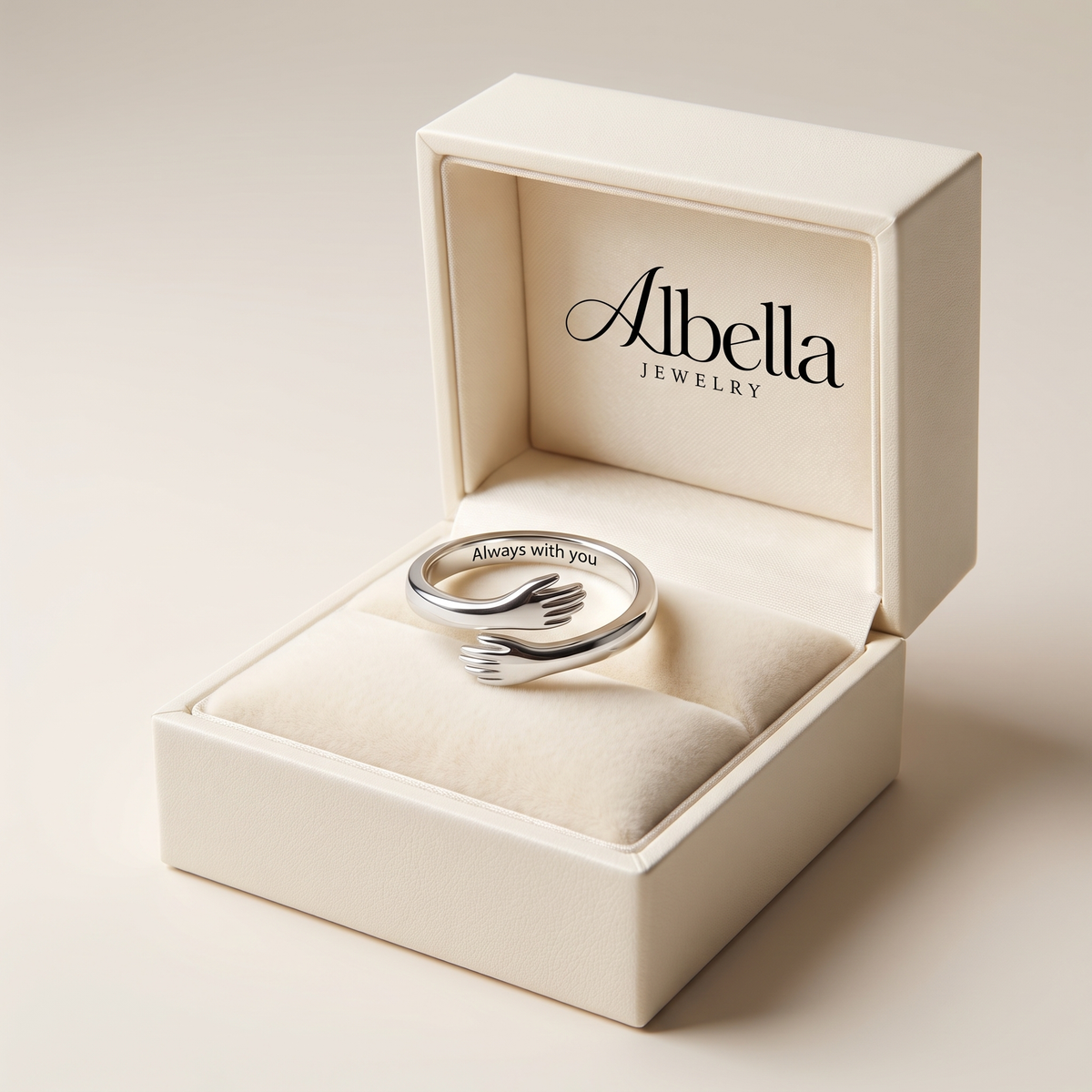 My Precious Granddaughter - Hug Ring in Albella Jewelry gift box