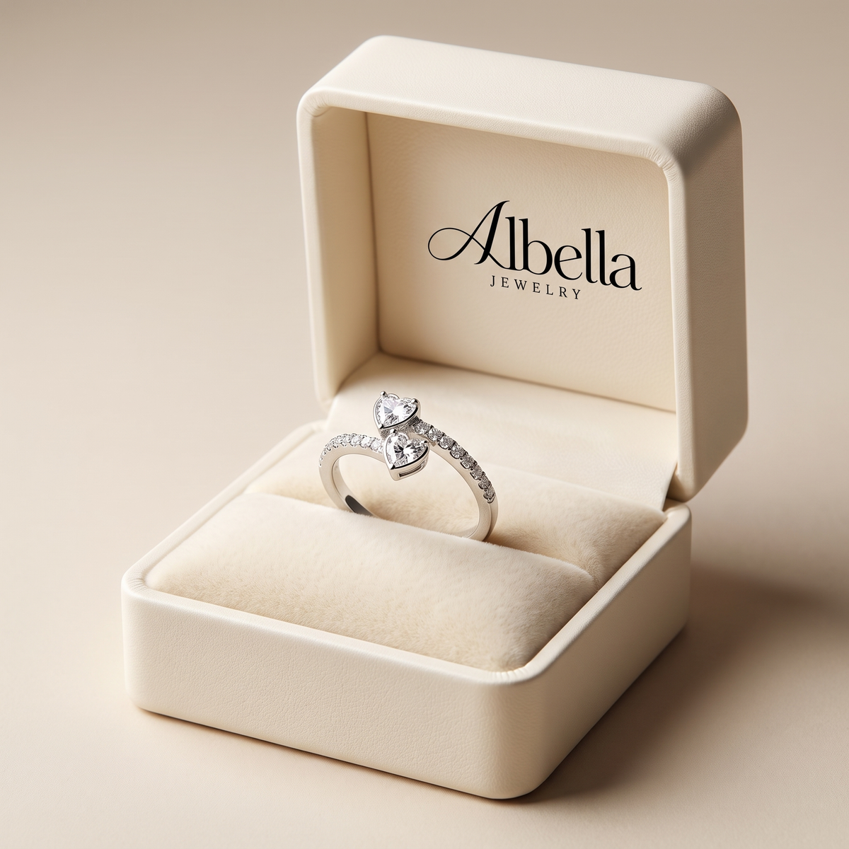 To My Sister - Forever Love Ring in Albella Jewelry gift box