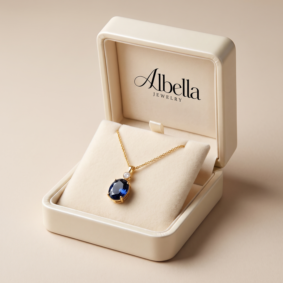 Thessia Lunebray Necklace in Albella Jewelry gift box