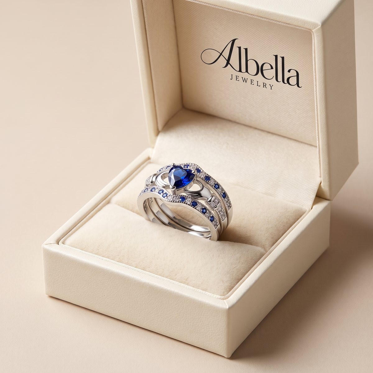 Eternal Lux Azura Ring in Albella Jewelry gift box