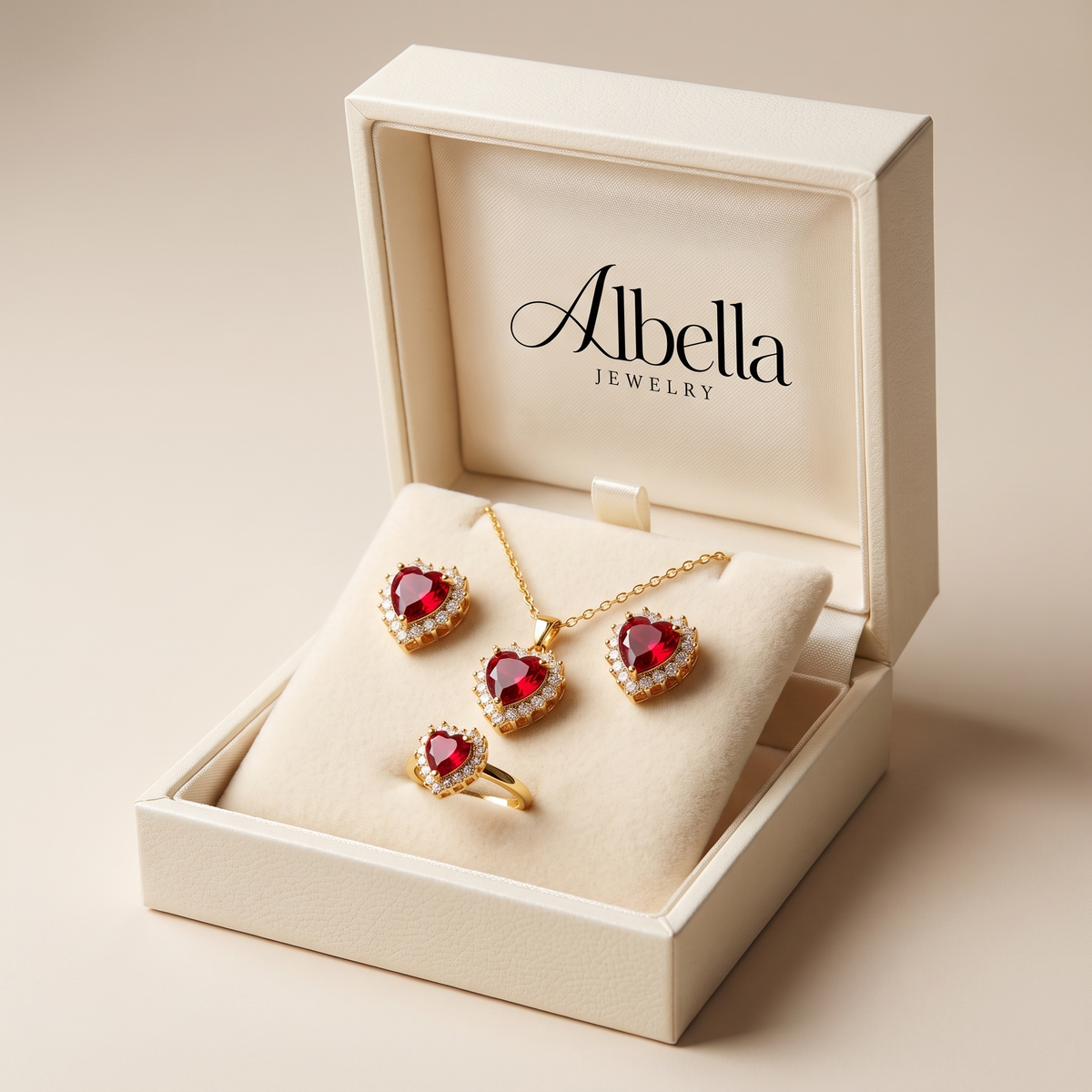 Anavelle Roubella Jewelry Set in Albella Jewelry gift box