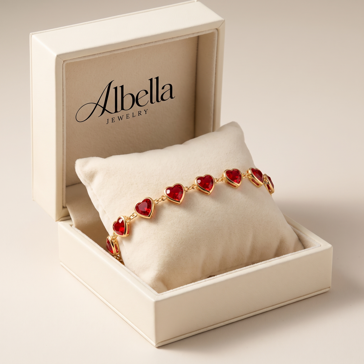 Ophelyra Garnetelle Bracelet Gold in Albella Jewelry gift box