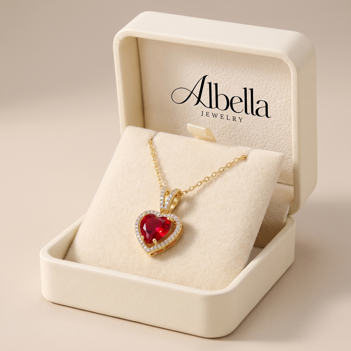 Carmessia Draevyn Necklace in Albella Jewelry gift box