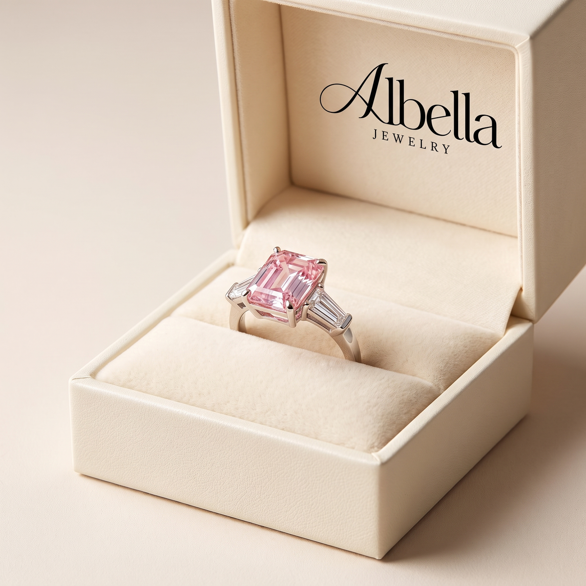 Pink Verve Ring in Albella Jewelry gift box