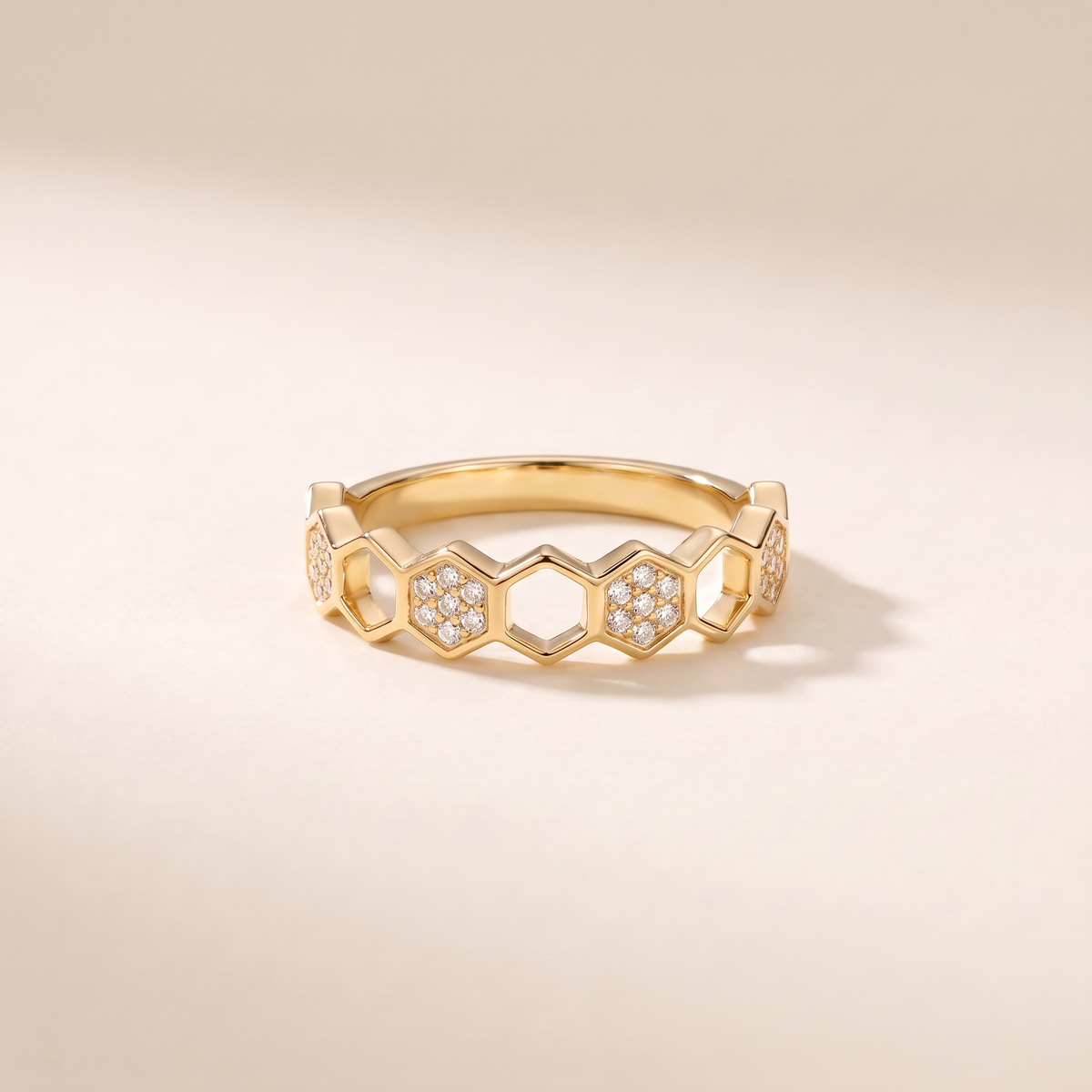Verona Adjustable Link Chain Ring – gold