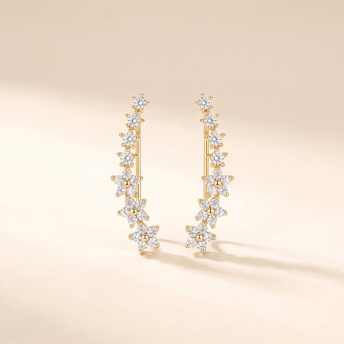 Timeless Floral Earrings – gold