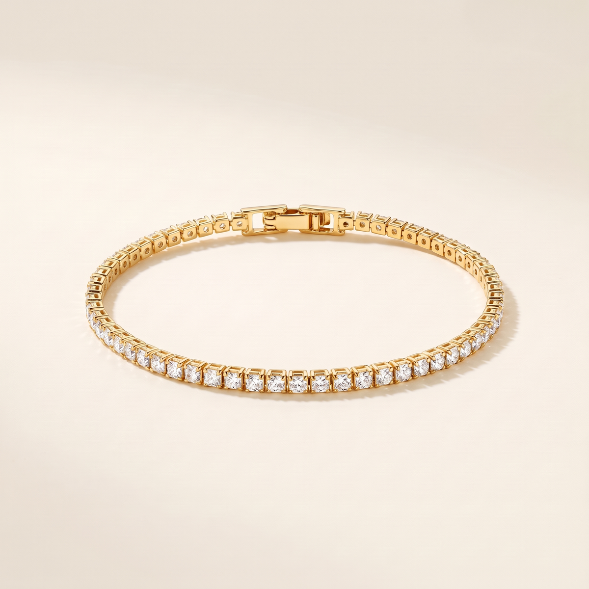 Sparkling Tennis Style Bracelet – gold