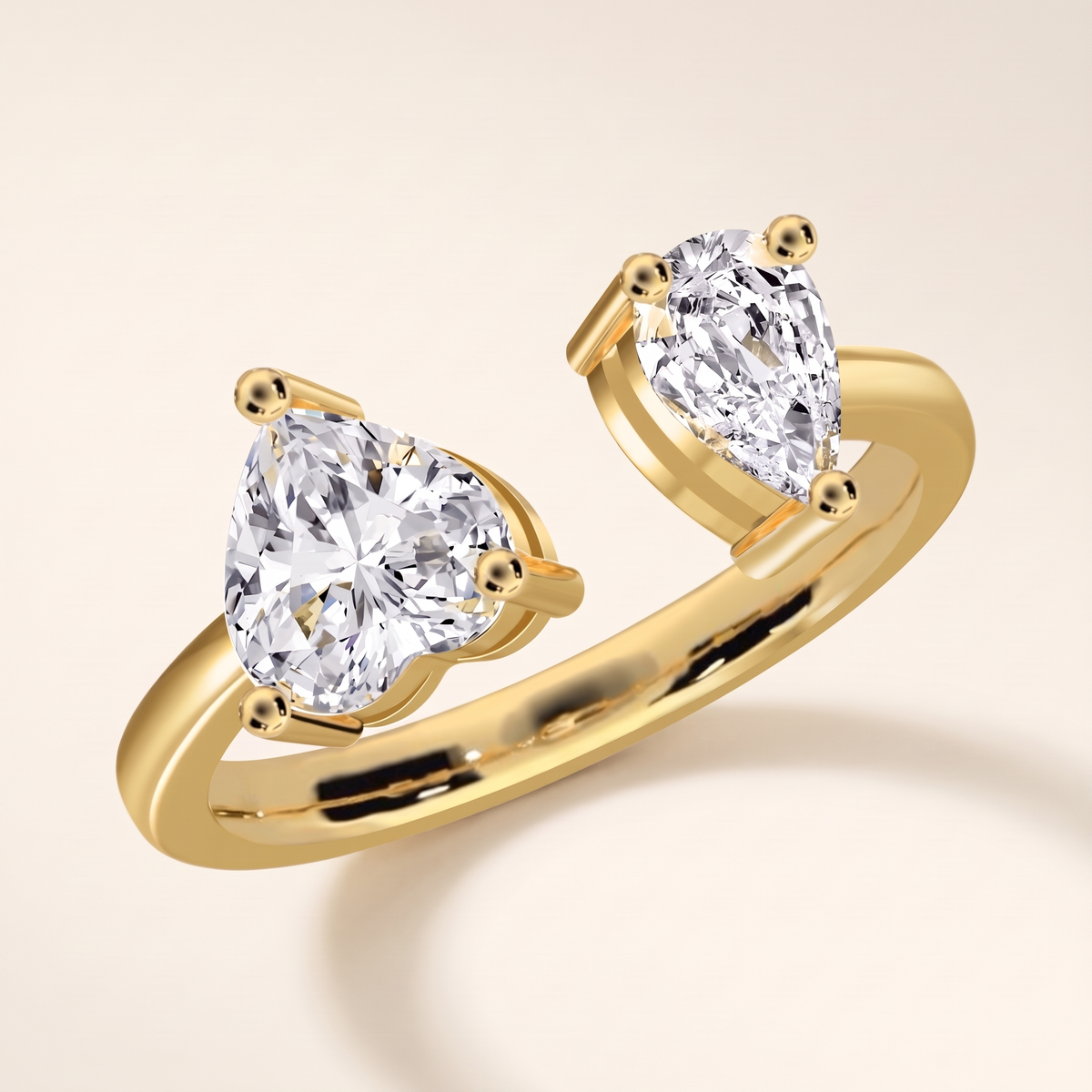 Elegant Double Band Ring – gold