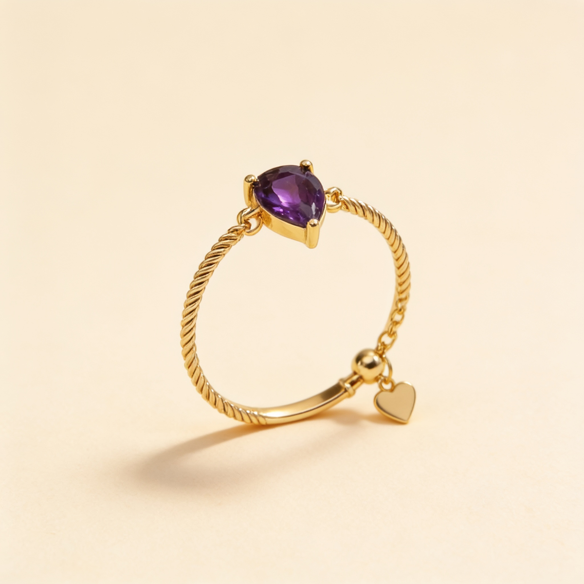 Colorful Rhinestone Open Ring – Purpler Gold