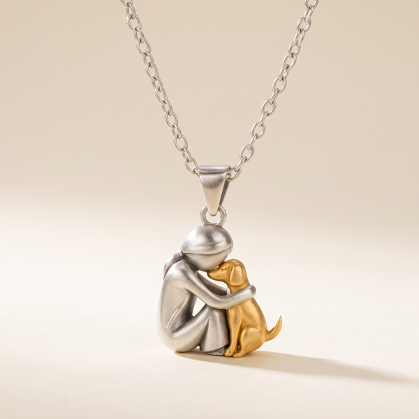 Forever In Your Heart Dog Hug Pendant Necklace – Albella Jewelry