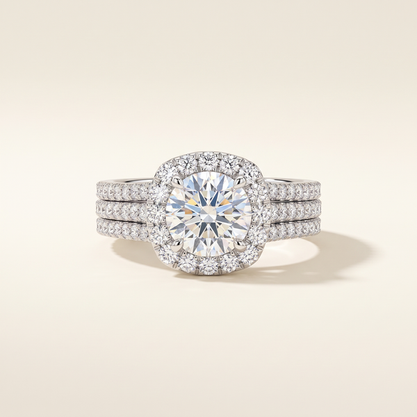 Cushion Halo Pavé Statement Ring – Albella Jewelry