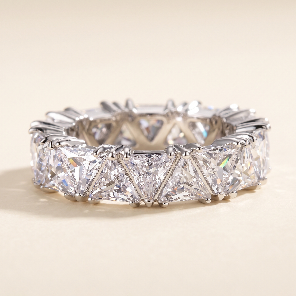 Vintage Triangle Stone Ring – Albella Jewelry