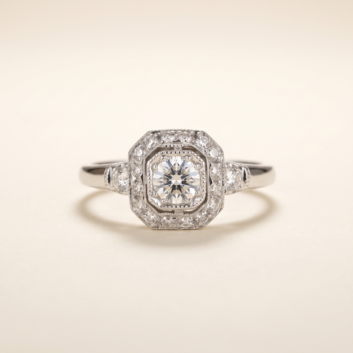 Vintage Crystalline Silver Ring – Albella Jewelry