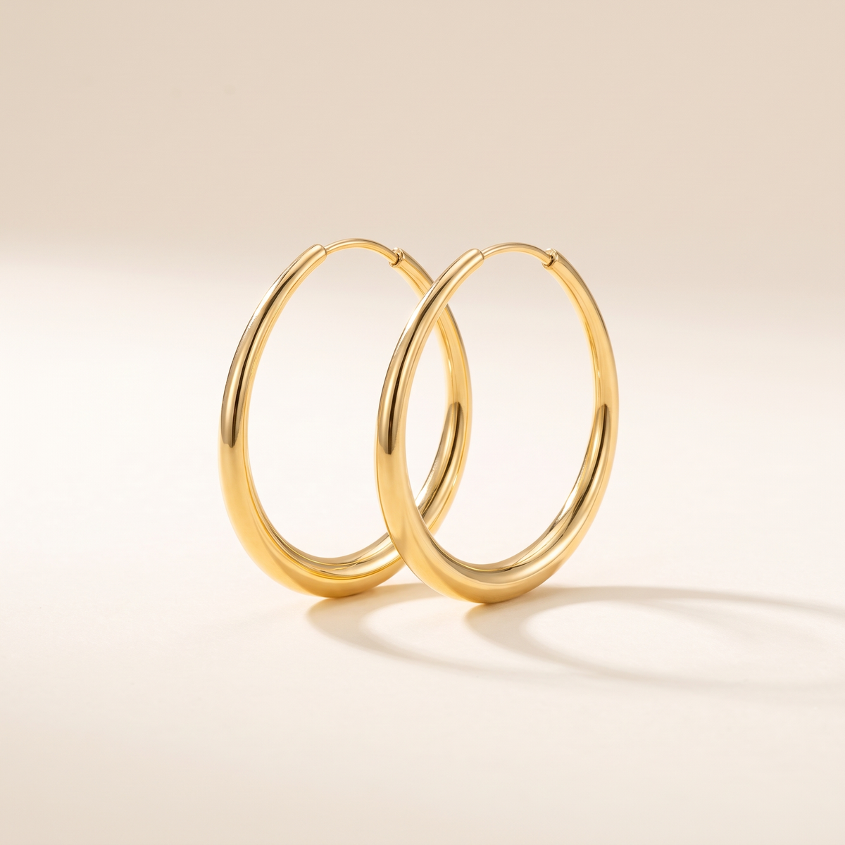 Antique Gold Hoop Earrings – Gold – Albella Jewelry