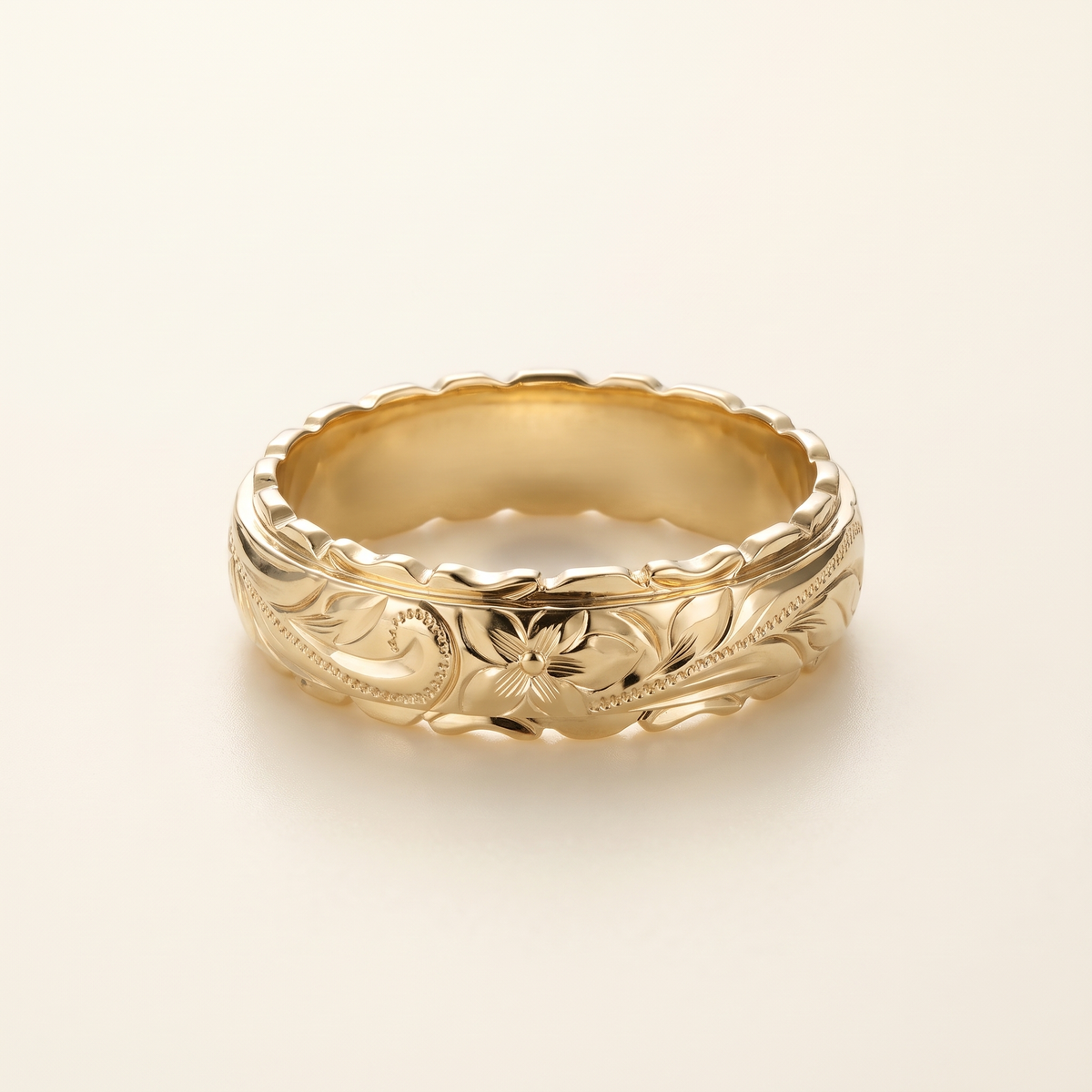 Antique Gold Flower Ring – Gold – Albella Jewelry
