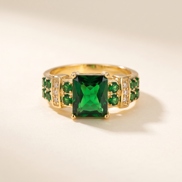 Exquisite Emerald Ring – Gold – Albella Jewelry