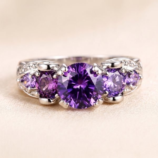 Vintage Amethyst Ring – Silver – Albella Jewelry