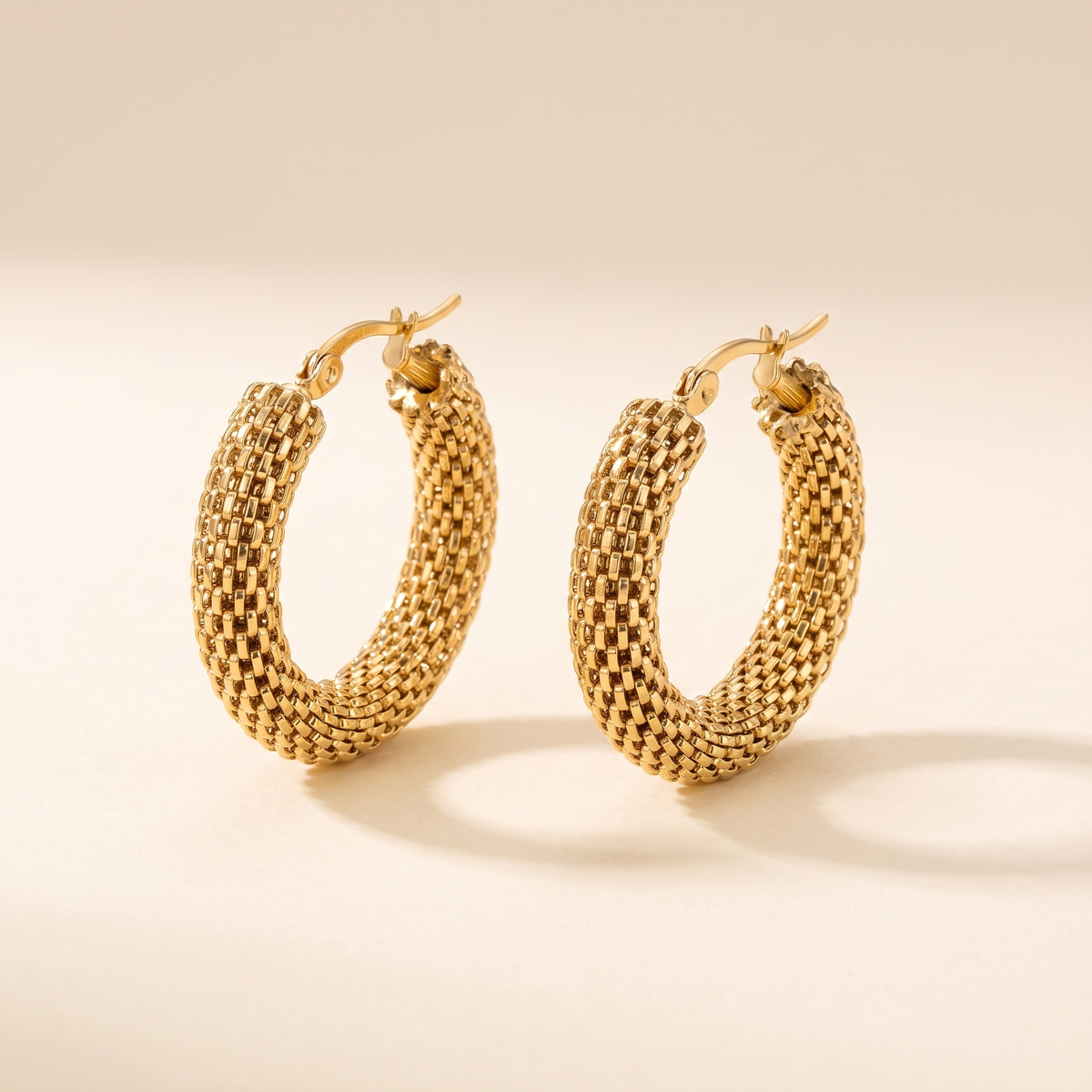 Golden Tide Hoop Earrings – Gold – Albella Jewelry