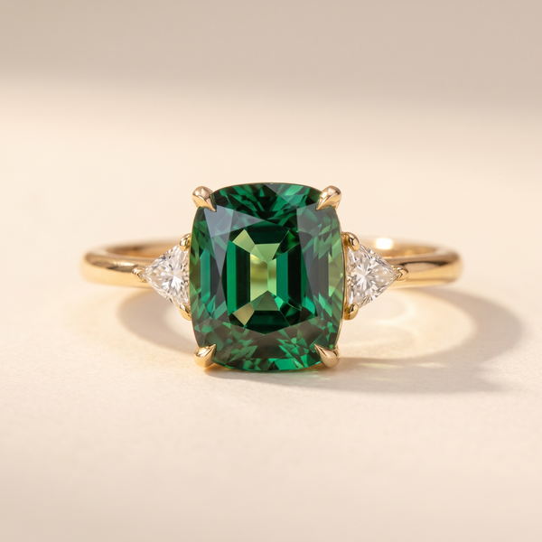 Cushion Solitaire Ring – Gold – Albella Jewelry