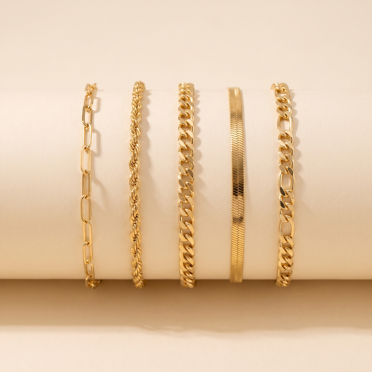 Ellis Gold Bracelet Set – Albella Jewelry