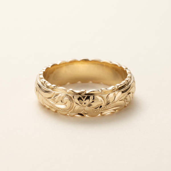 Antique Gold Flower Ring – Albella Jewelry