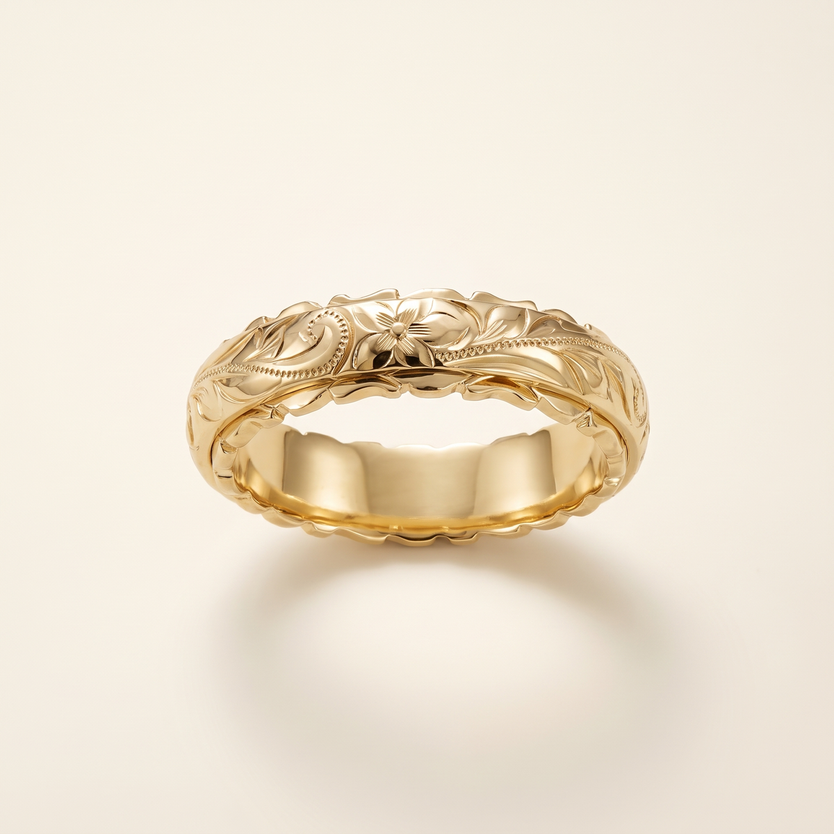 Antique Gold Flower Ring – Albella Jewelry