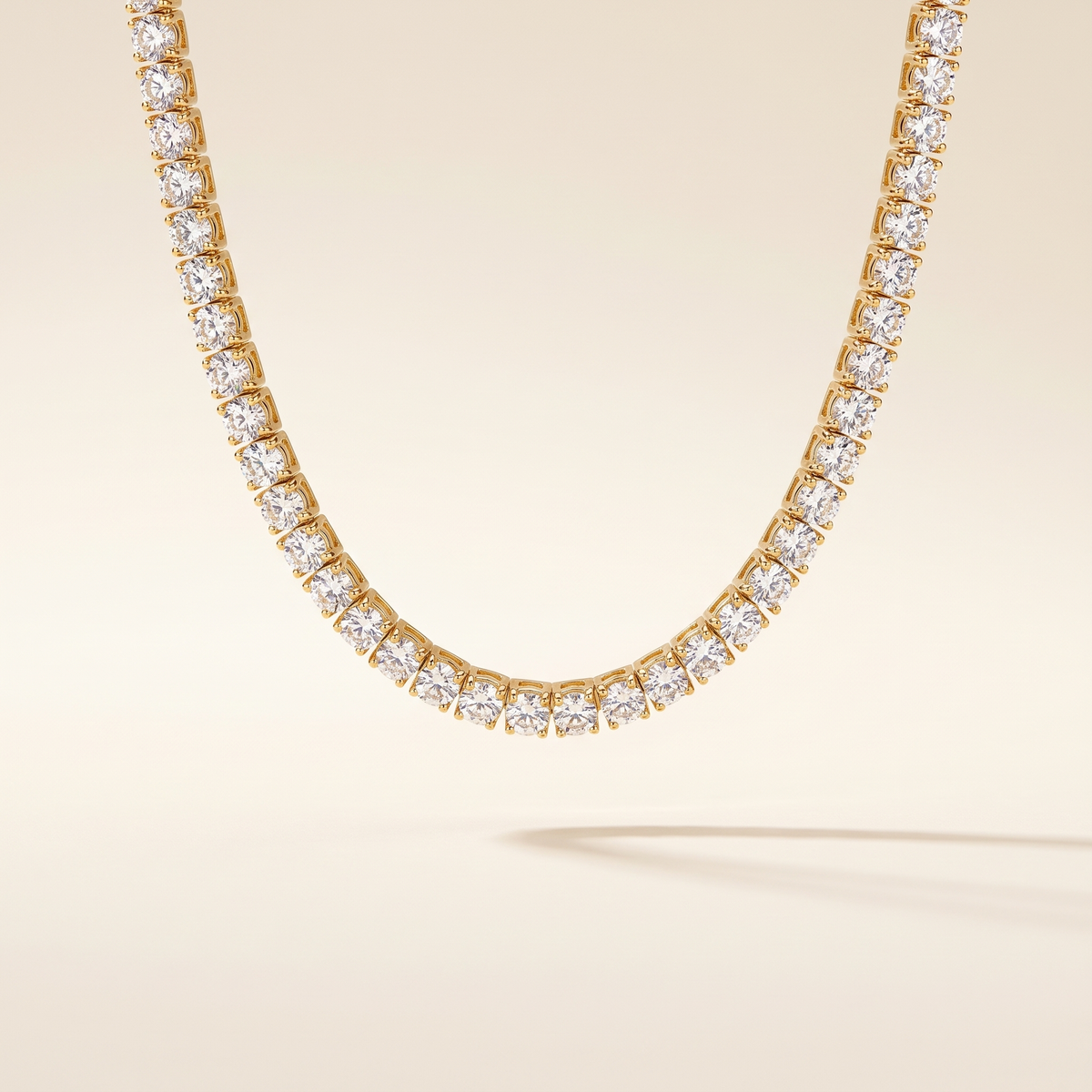 Gold Tennis Necklace – Albella Jewelry