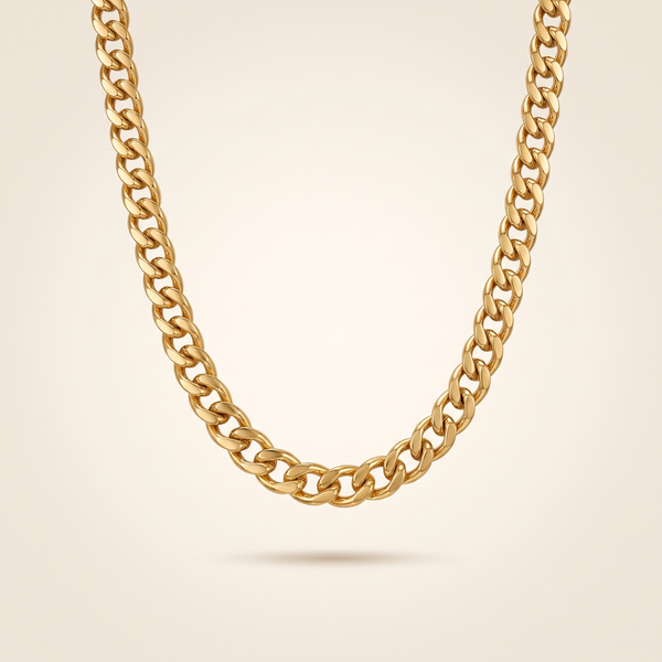 Classic Curb Chain Necklace – Albella Jewelry