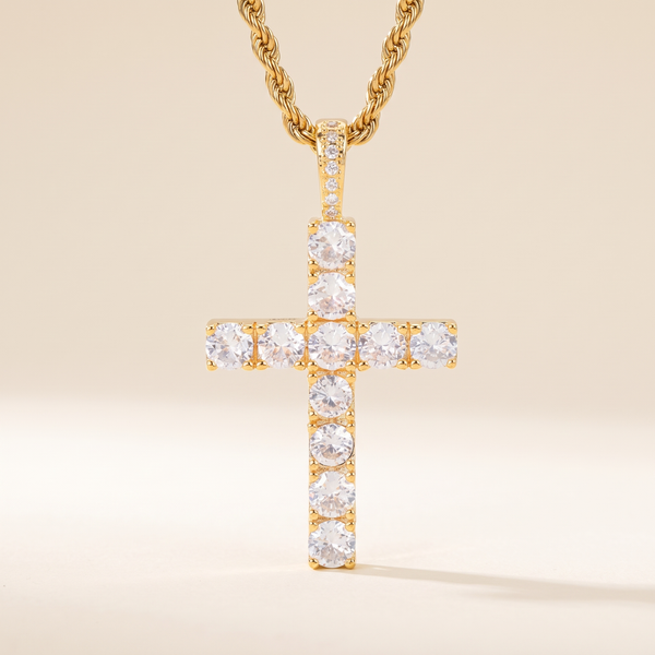 Classic Diamond Cross Necklace – Albella Jewelry