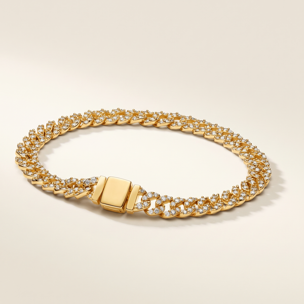Pavé Cuban Bracelet – Albella Jewelry