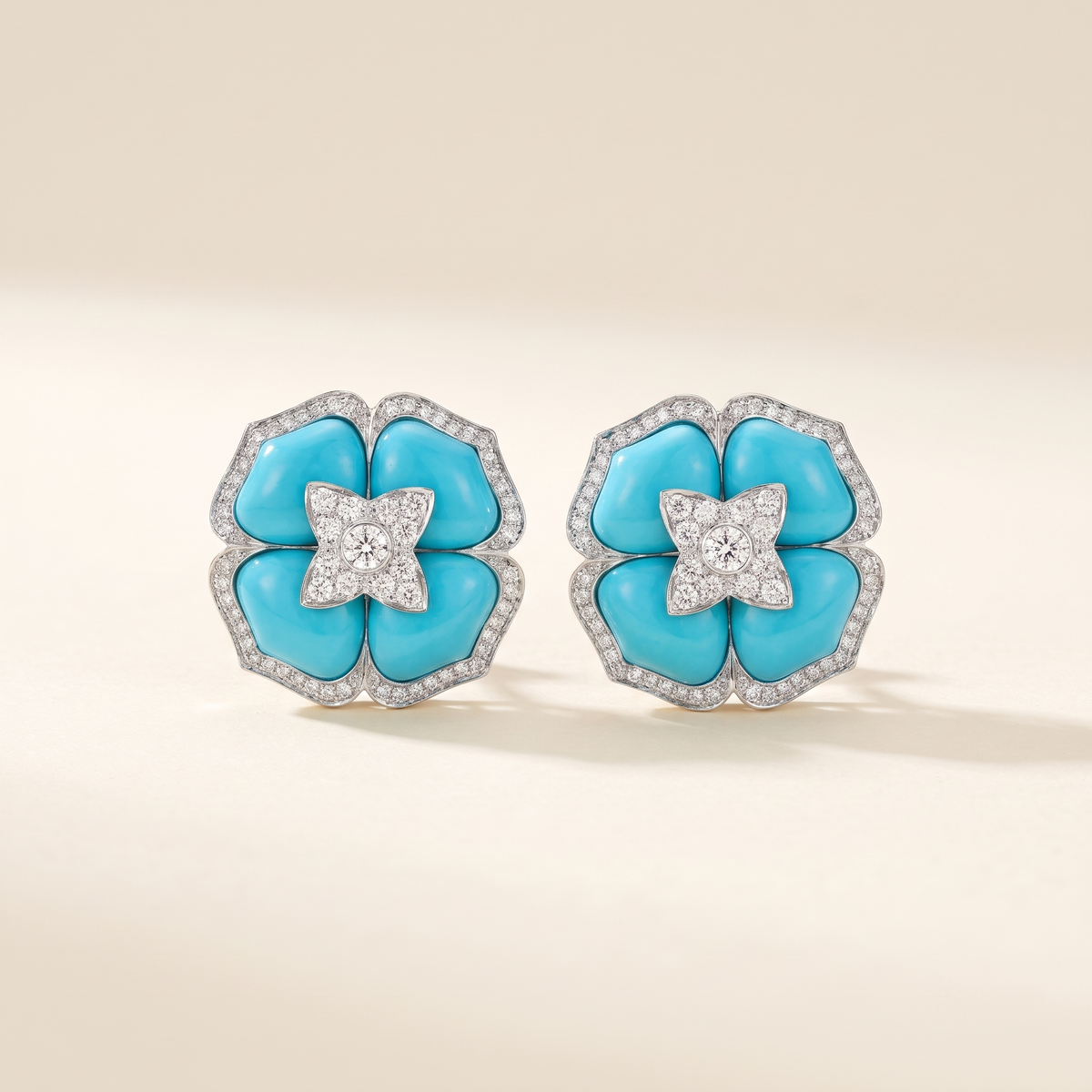Delicate Turquoise Flower Earrings – Albella Jewelry