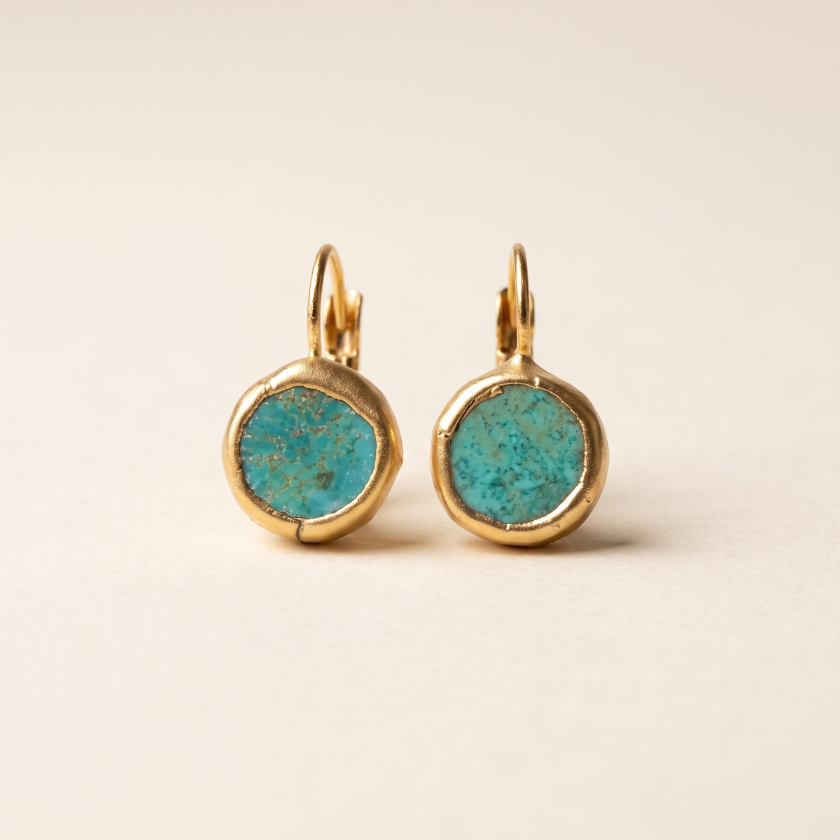 Enchanting Gold Turquoise Earrings – Albella Jewelry