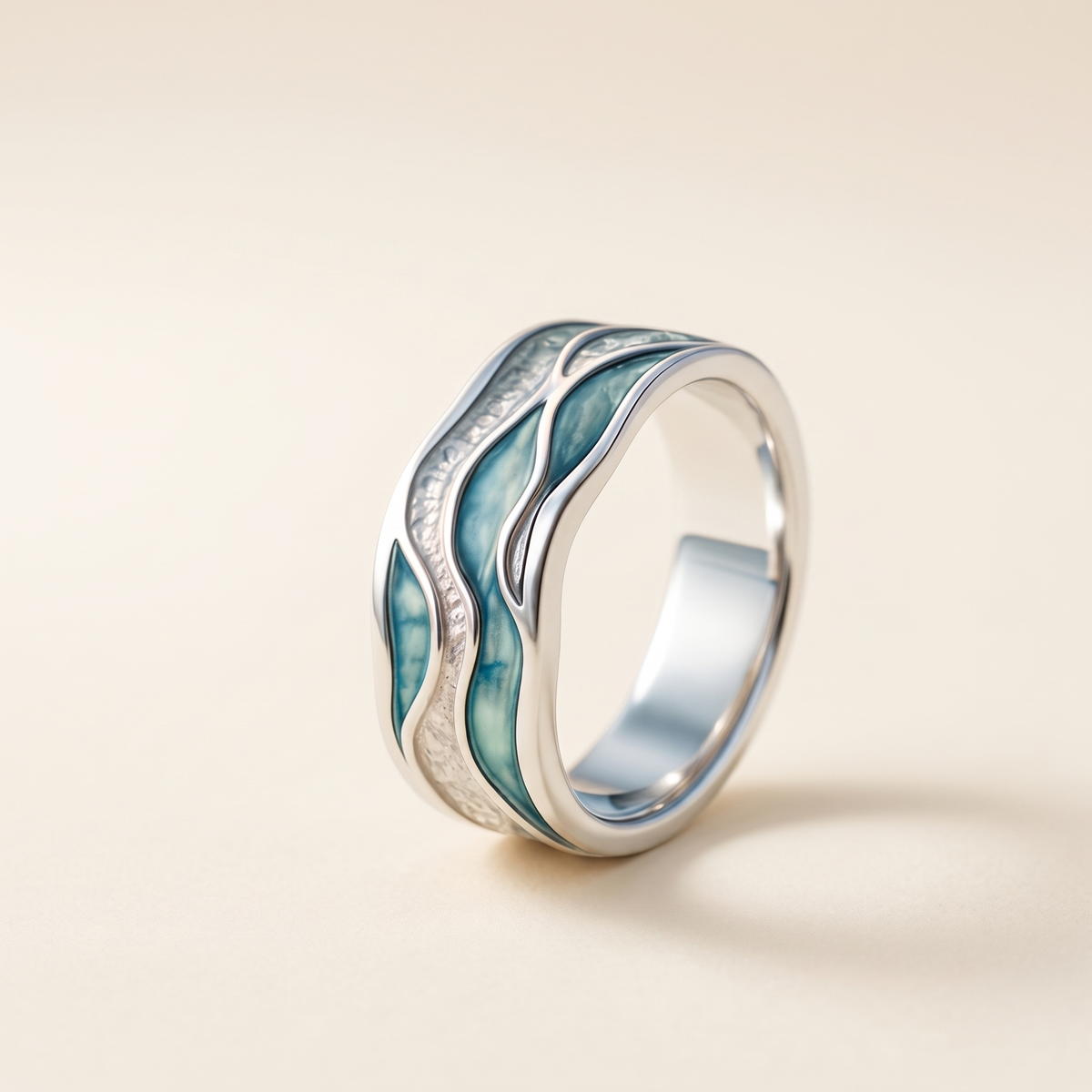 Ocean Wave Turquoise Ring – Albella Jewelry