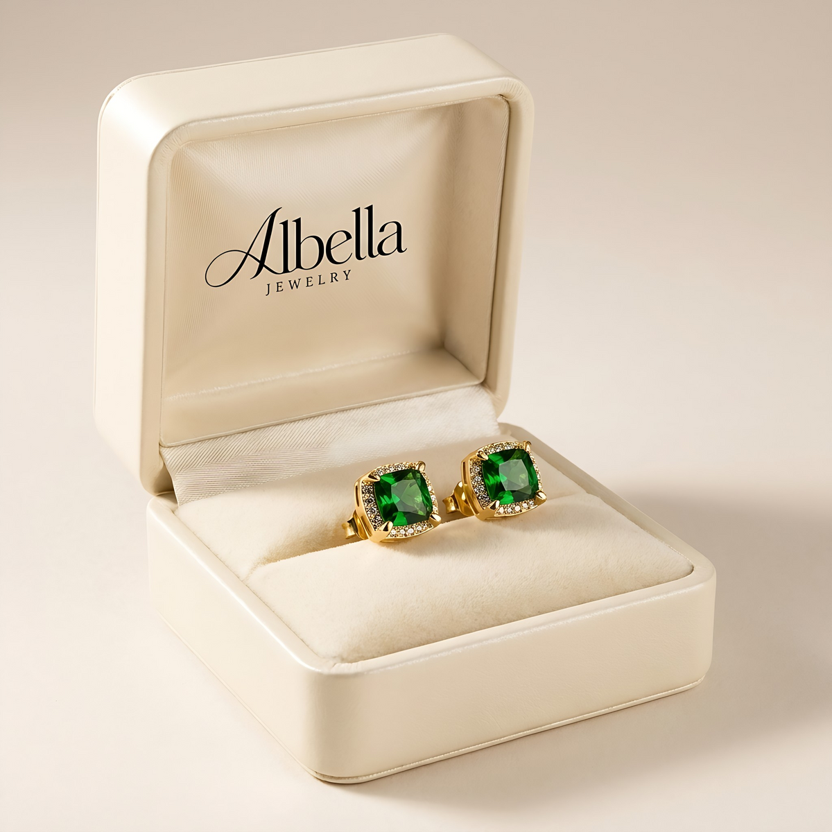 Calista Verdoux Earrings in Albella Jewelry gift box