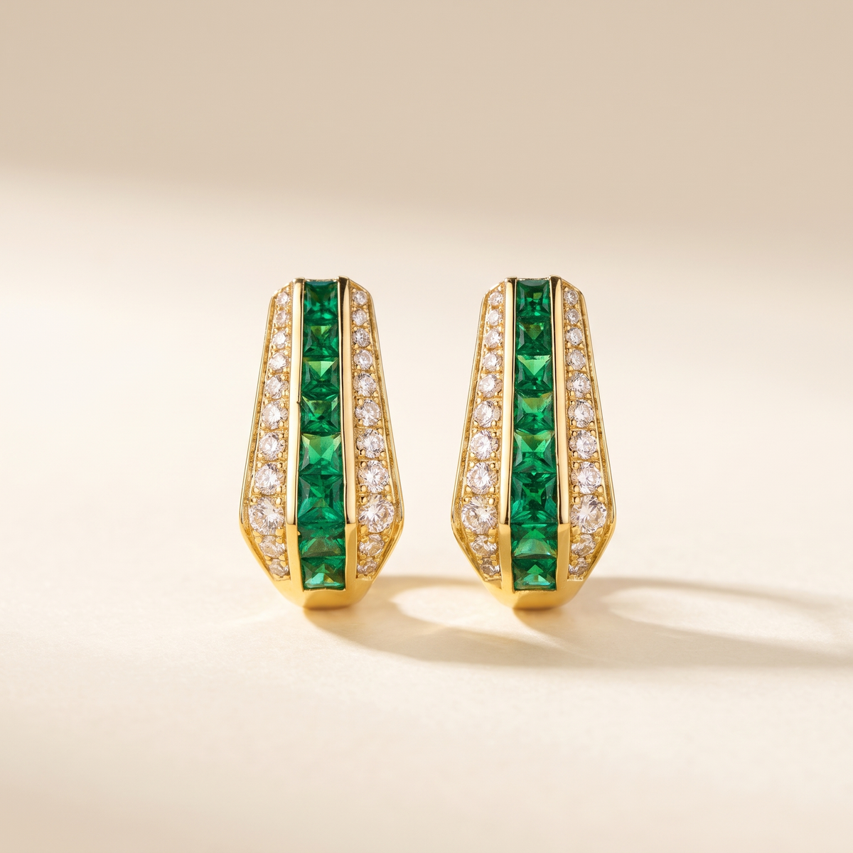Emerald Sienna Earrings – Albella Jewelry