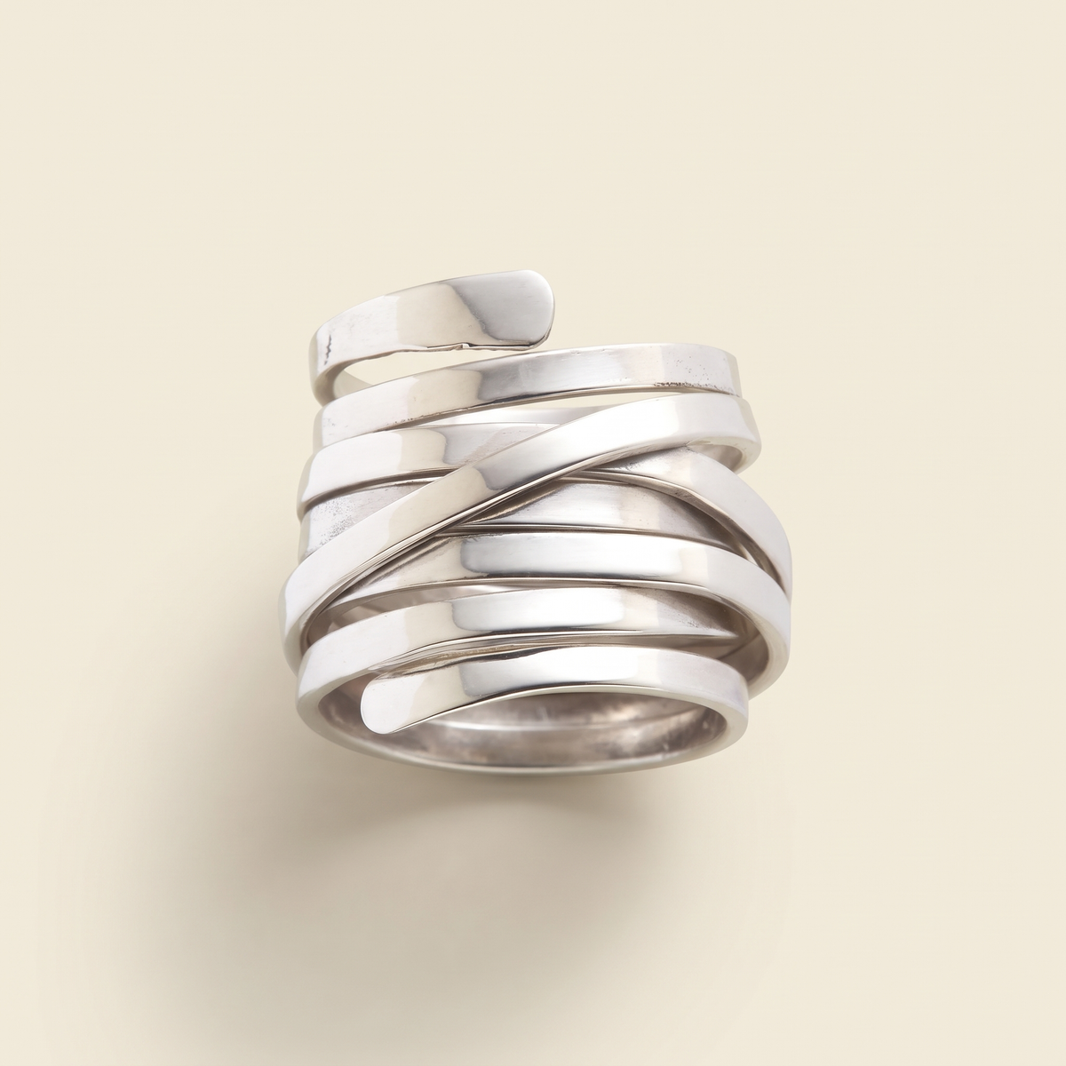 Bliss – Vintage Thick-Plated Silver Ring – Albella Jewelry