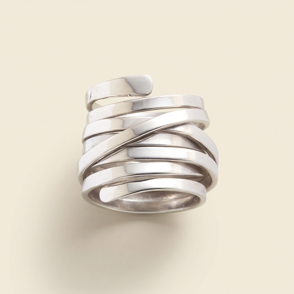 Bliss – Vintage Thick-Plated Silver Ring – Albella Jewelry