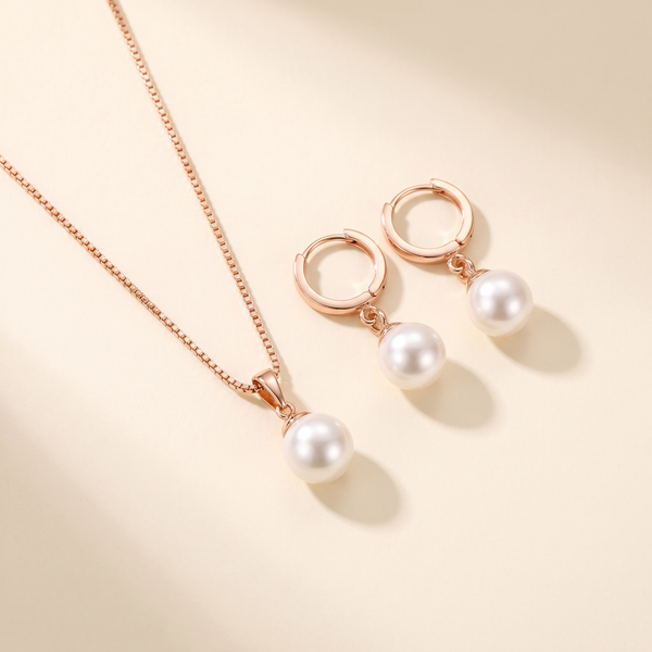 Elegant Faux Pearl Jewelry Set – Albella Jewelry