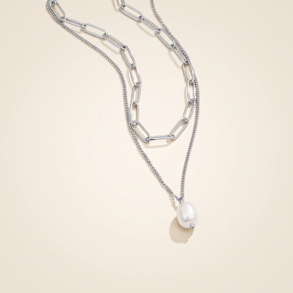 Elegant Pearl Drop Necklace – Albella Jewelry