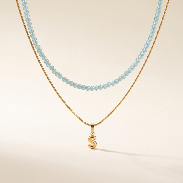 Chic Bubble Letter Necklace – Albella Jewelry