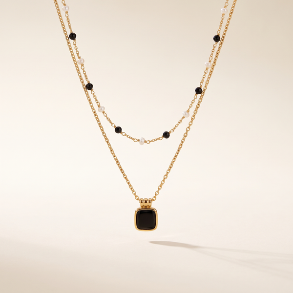 Elegant Double-Layer Necklace – Albella Jewelry