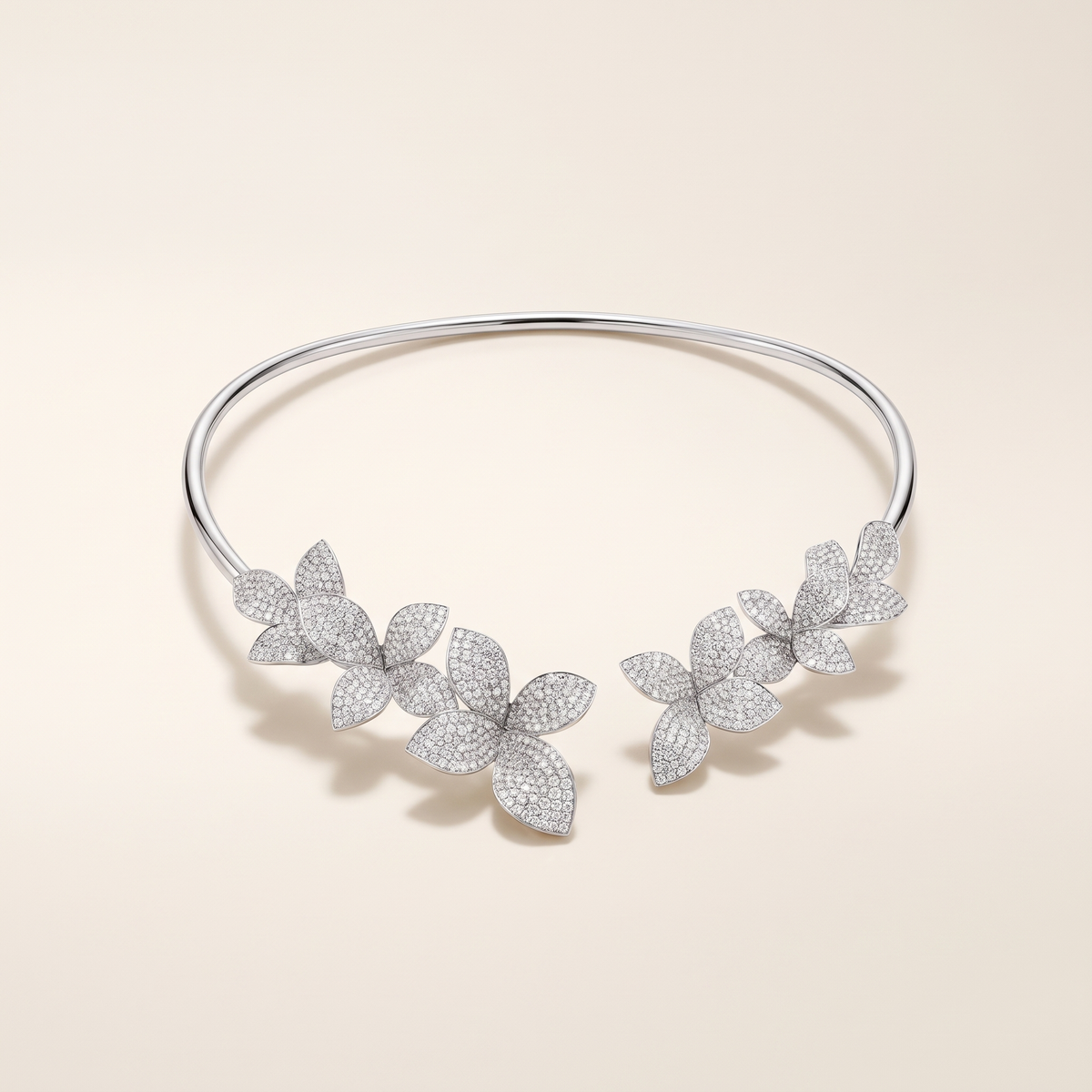 Elegant Crystal Flower Necklace – Albella Jewelry