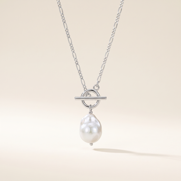 Elegant Gold-Tone Necklace with Pearls – Albella Jewelry
