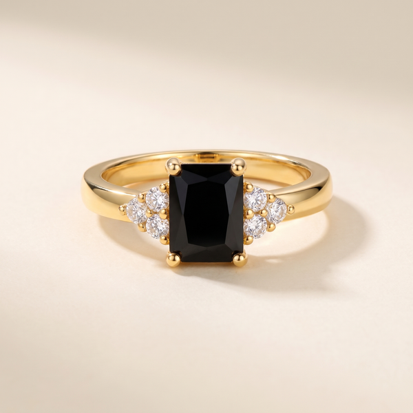 Black Stone Ring – Albella Jewelry
