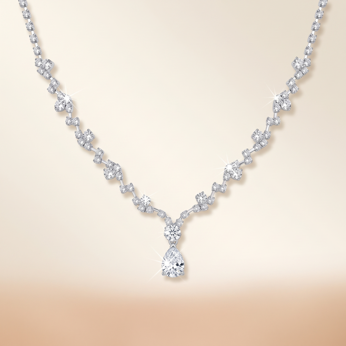 Elegant Diamond Bridal Necklace – Albella Jewelry